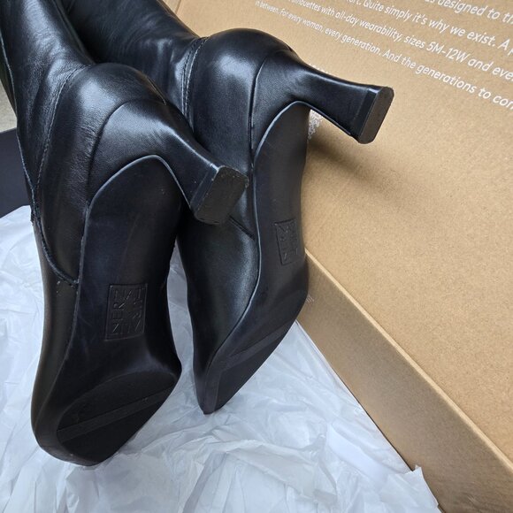 Naturalizer Deesha Women’s Black Leather Knee High Boots Size 9M - - Picture 9 of 11